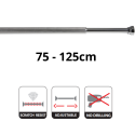 Spirella Asta per tenda doccia o vasca allungabile senza foratura in Alluminio ARIOS 75-125cm Finitura Lucida Spirella
