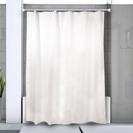 Spirella Asta per tenda doccia o vasca allungabile senza foratura in Alluminio KRETA 125-220cm Finitura Lucida Spirella