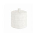Boite à cotons Porcelaine RELIEF Blanc Spirella Spirella