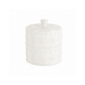 Spirella Caja Algodón Porcelana RELIEF Blanco Spirella