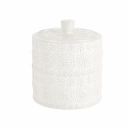 Spirella Cofanetto Cotone Porcellana RILIEVO Bianco Spirella