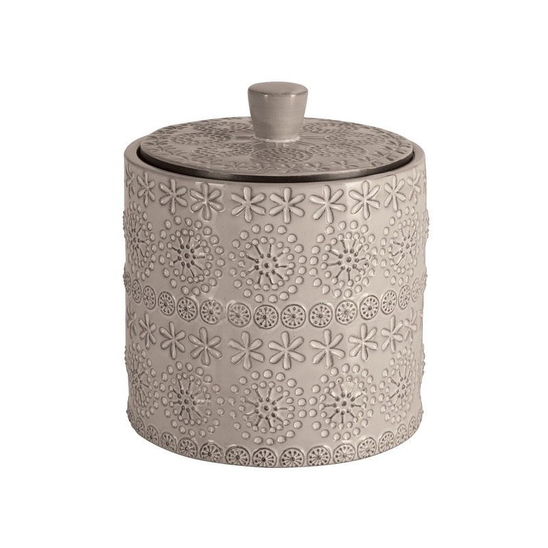 Boite à cotons Porcelaine RELIEF Beige Spirella Spirella