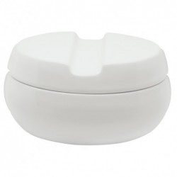 Elements by Spirella Cotton box Ceramic SENSE White-shinny