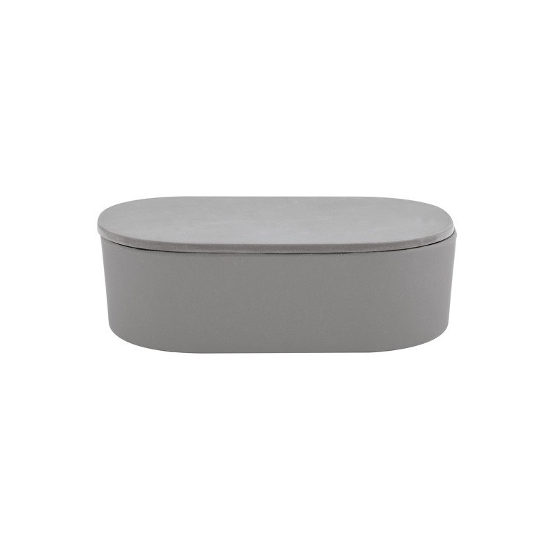 Spirella Caja Algodón Fibras Bambú TAKEO Gris Spirella