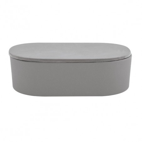 Spirella Caja Algodón Fibras Bambú TAKEO Gris Spirella