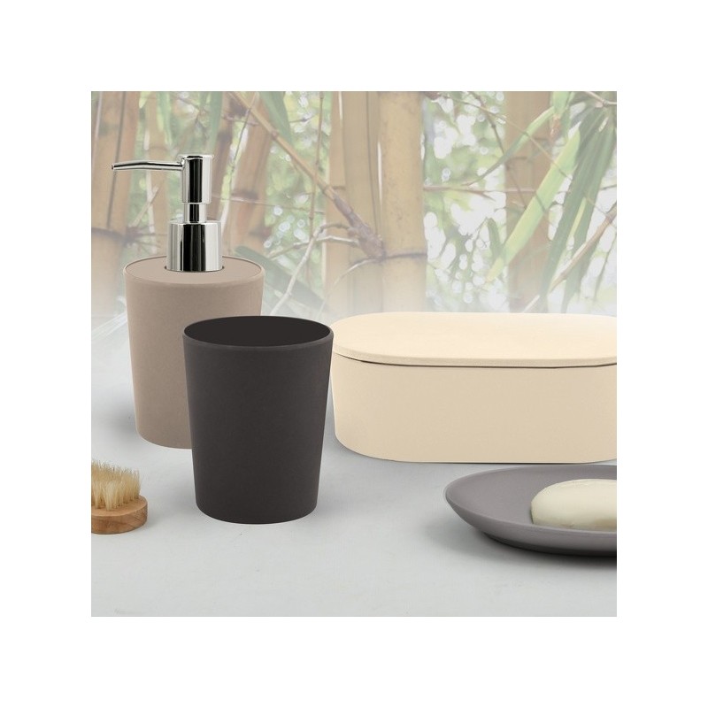 Spirella Caja Algodón Fibras Bambú TAKEO Gris Spirella