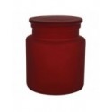 Boite à cotons Verre YOKO Misty Bordeaux Spirella Spirella
