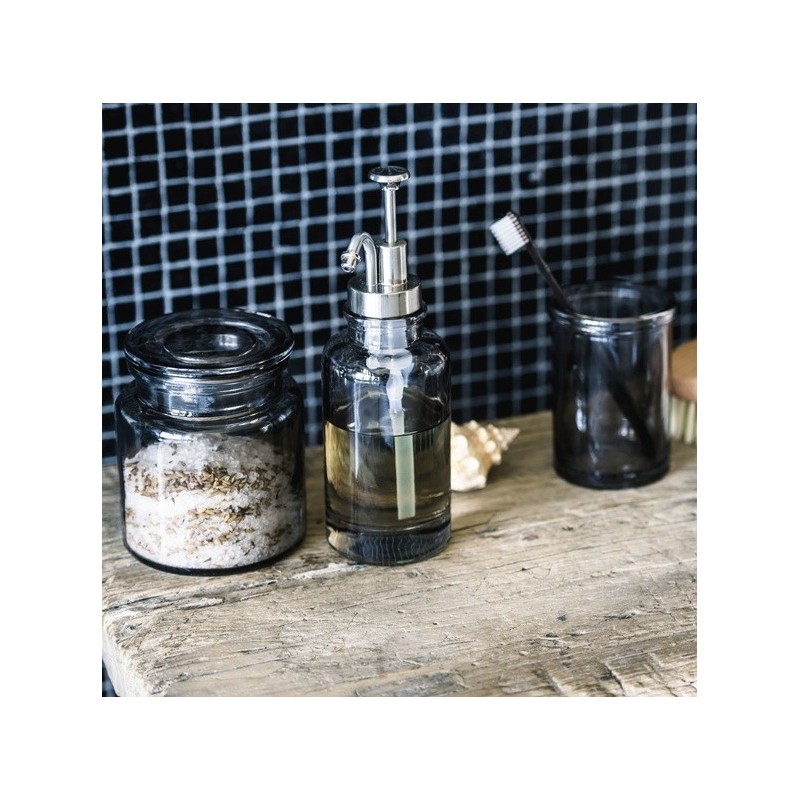 Spirella Baumwolldose Glas YOKO Smoked Spirella