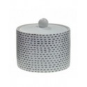 Boite à cotons Porcelaine INES Noir & Blanc Spirella Spirella