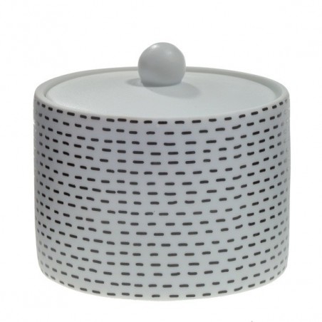Spirella Caja Algodón Porcelana INES Black & White Spirella