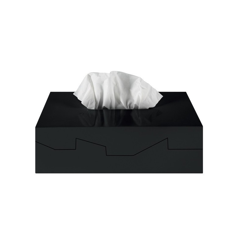 Spirella Kosmetiktuchbox ABS SILHOUETTE Schwarz Spirella