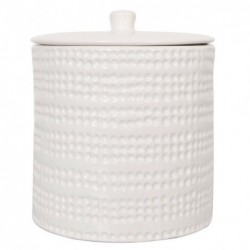 Spirella Ceramic Cotton Box VENISE White