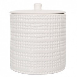 Spirella Ceramic Cotton Box VENISE White