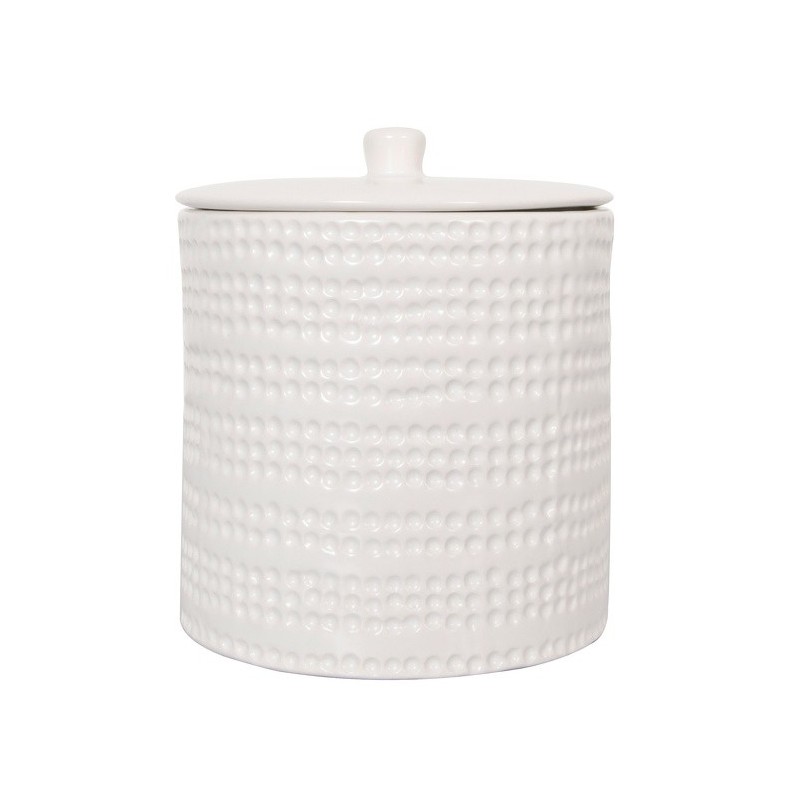 Spirella Ceramic Cotton Box VENISE White Spirella