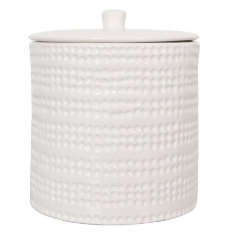 Spirella Ceramic Cotton Box VENISE White Spirella