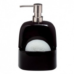 Distributeur de savon et porte éponge Porcelaine BRIDGET Noir Spirella Spirella