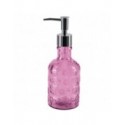Spirella Distributeur de savon Verre recyclé CARLITA Rose Spirella