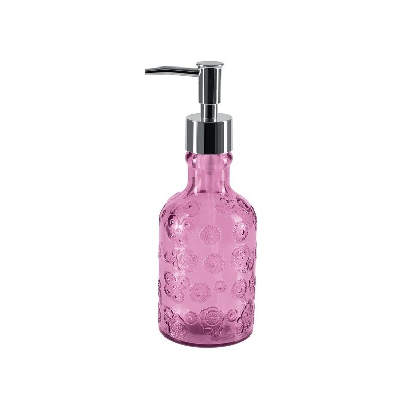 Spirella Soap dispenser Recycled Glass CARLITA Pink Spirella