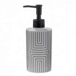 Spirella Soap dispenser Polyresin GRAPHIC Black & White