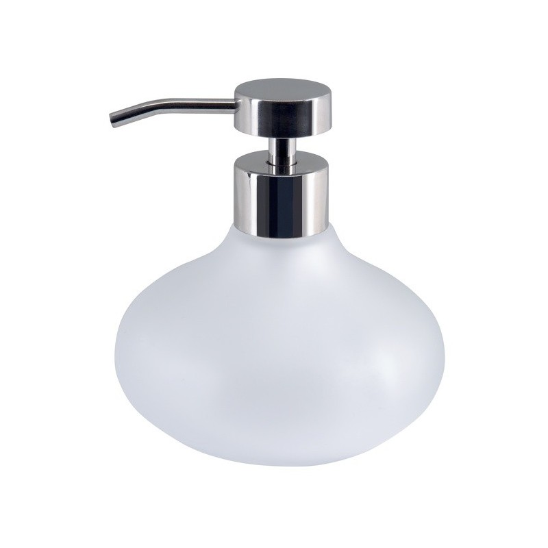Spirella Distributeur de savon Verre MALA Misty Blanc Spirella