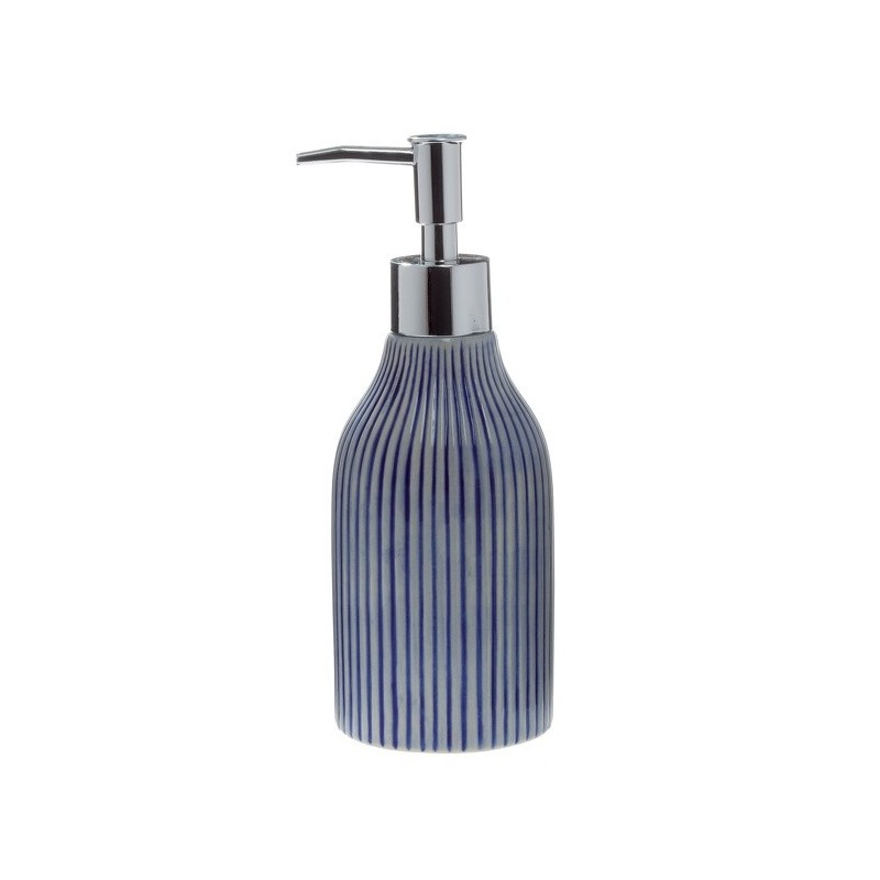 spirella Distributeur de savon Céramique MYKONOS Bleu Spirella