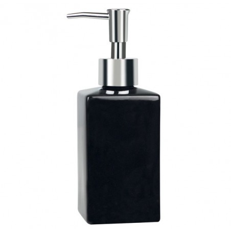 Spirella Soap dispenser Ceramic QUADRO Black Spirella