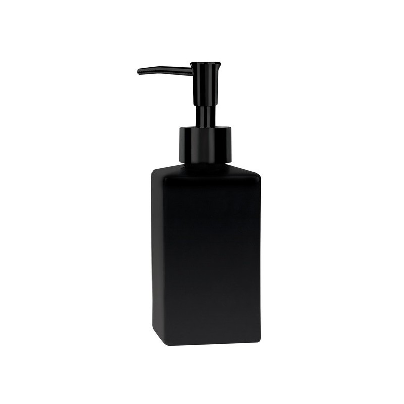 Spirella Soap dispenser Ceramic QUADRO MATT Matte Black Spirella