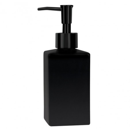Spirella Soap dispenser Ceramic QUADRO MATT Matte Black Spirella