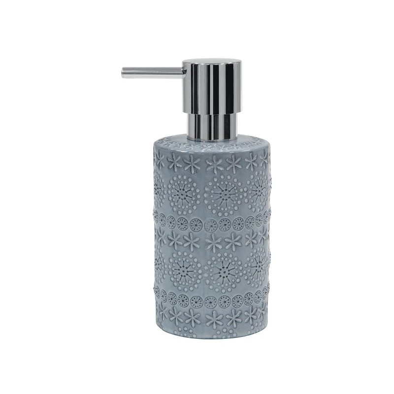 Spirella Distributeur de savon Porcelaine RELIEF Gris Spirella