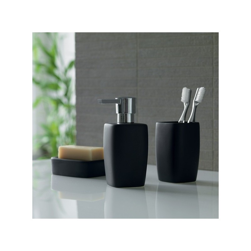 Spirella Soap dispenser Ceramic RETRO Black Spirella
