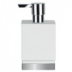 Spirella Dispensador de Jabón Porcelana ROMA Blanco y Plata Spirella