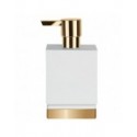 Distributeur de savon Porcelaine ROMA Blanc & Or Spirella Spirella