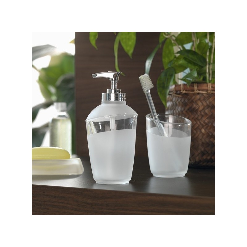 Spirella Dispensador de jabón Glass LEVEL Blanco Spirella