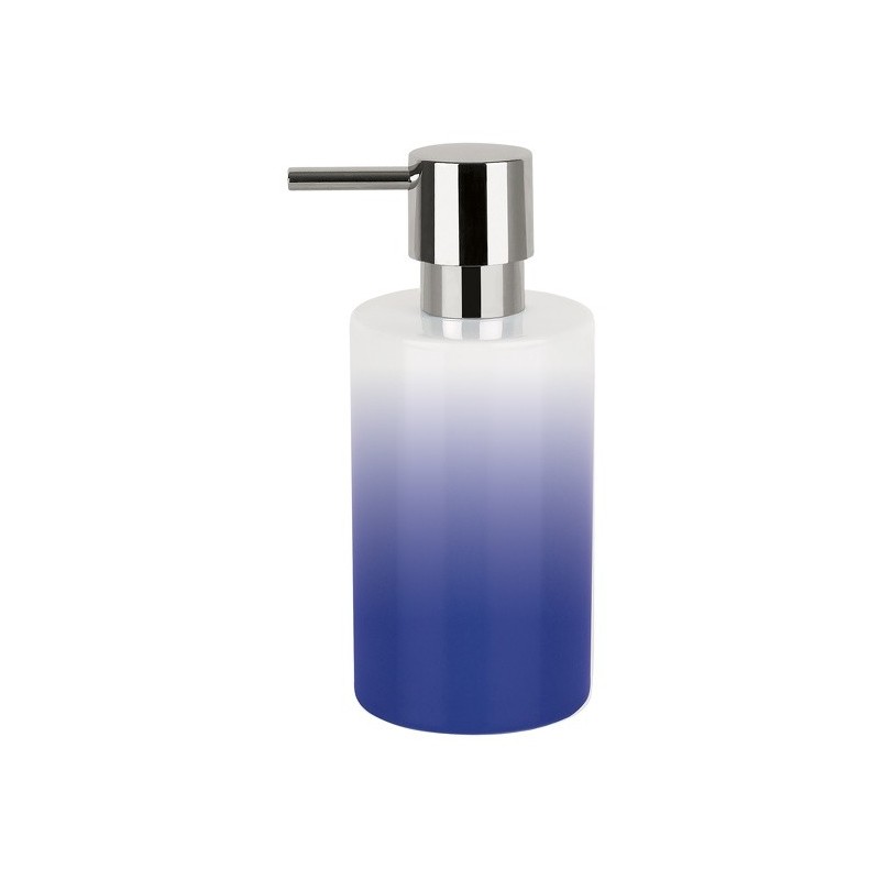 spirella Distributeur de savon Céramique TUBE GRADIENT Bleu Spirella