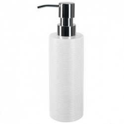 Distributeur de savon Céramique TUBE RIBBED Blanc Spirella Spirella