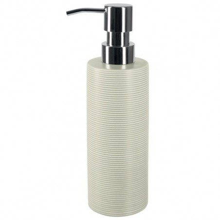 Spirella Distributeur de savon Céramique TUBE RIBBED Beige Spirella