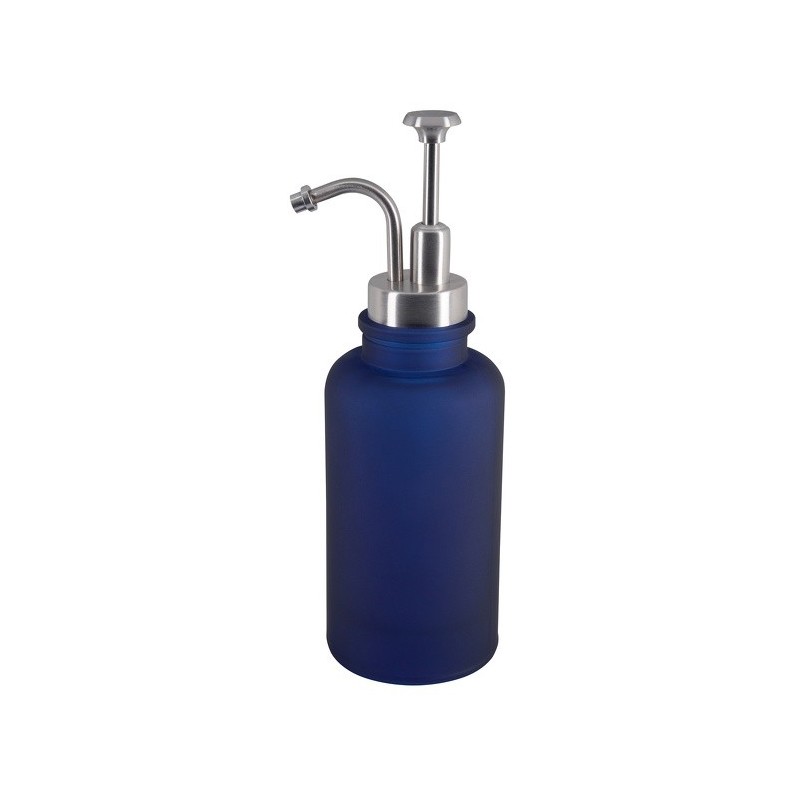 Distributeur de savon Verre YOKO Bleu Foncé Spirella Spirella