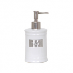 MSV Distributeur de savon Céramique ADELAIDE Blanc MSV