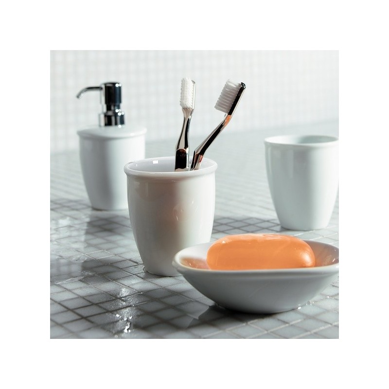 Gobelet Porcelaine ATLANTA Blanc Spirella Spirella