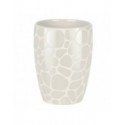 Spirella Goblet Céramique DARWIN PEBBLE Blanc Brillant Spirella