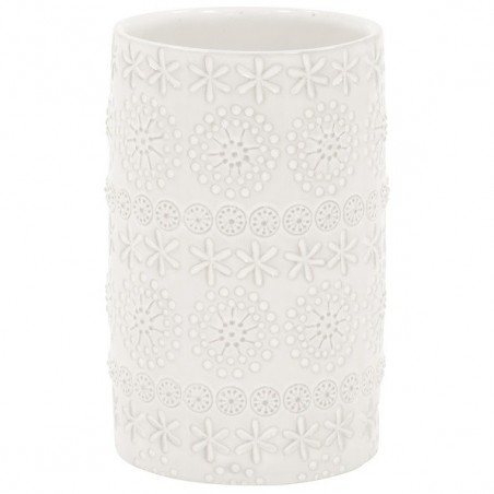 Gobelet Porcelaine RELIEF Blanc Spirella Spirella