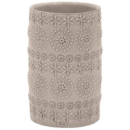 Spirella Vaso de Porcelana RELIEF Beige Spirella