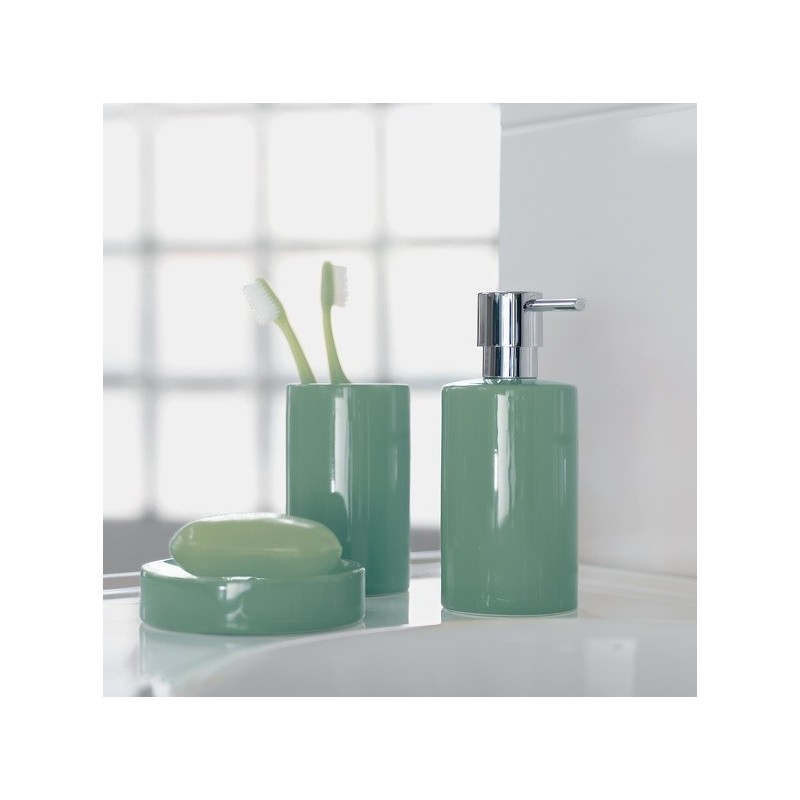 Spirella Gobelet Céramique TUBE  Vert Mousse Spirella