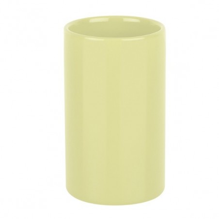 Gobelet Céramique TUBE Jaune Clair Spirella Spirella