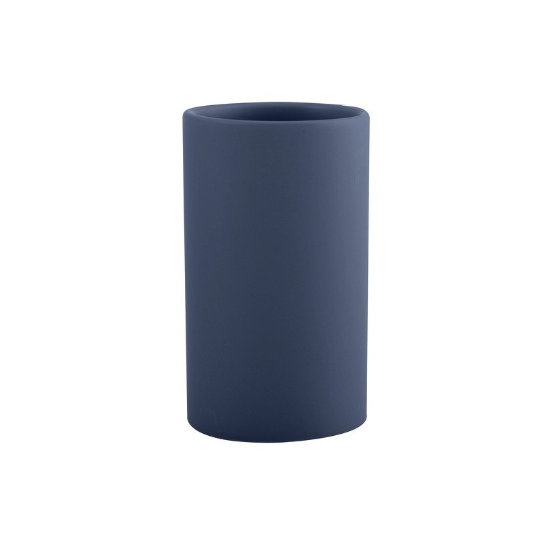 Spirella Gobelet Céramique TUBE-MATT Bleu Foncé Mat