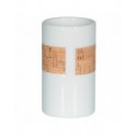 Spirella Gobelet Porcelaine TUBE NATURE Blanc & Beige Spirella