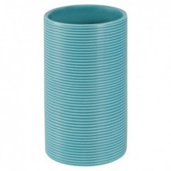 Spirella Vaso cerámica TUBE RIBBED Azul Turquesa Spirella