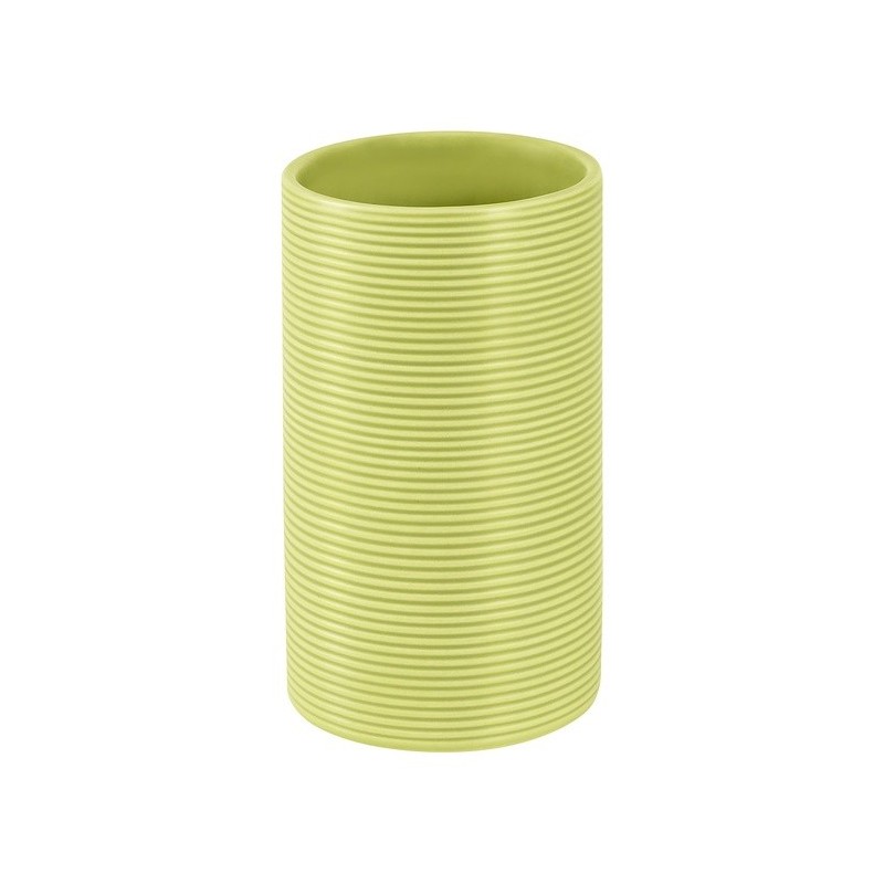 Spirella Gobelet Céramique TUBE RIBBED Pistache Spirella