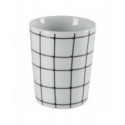 Spirella Gobelet Porcelaine VISBY Noir & Blanc Spirella