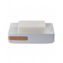 Porte savon Céramique & Bambou OSLO Blanc Spirella Spirella